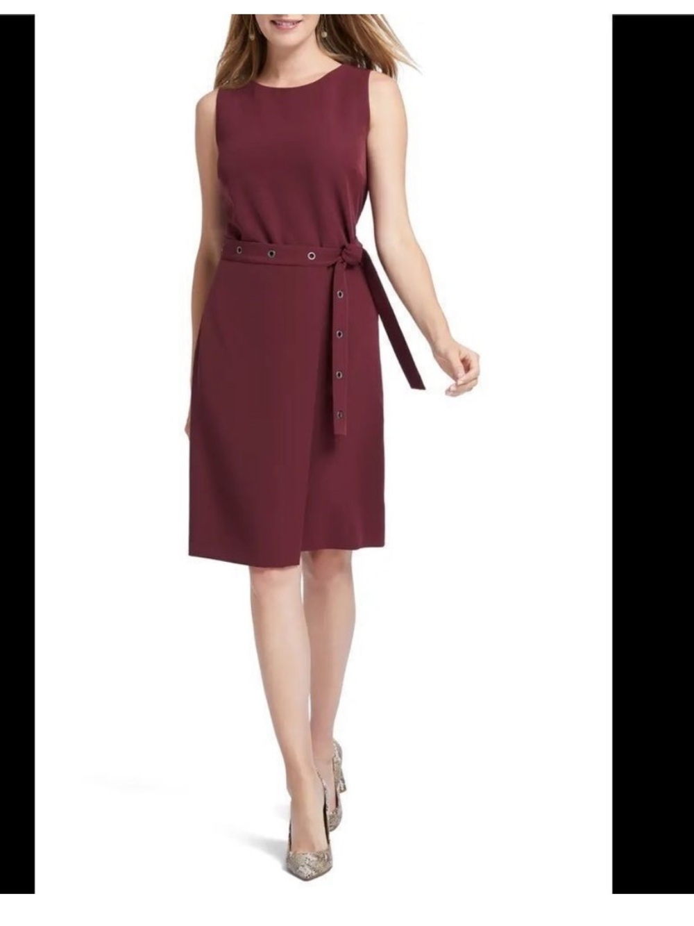 Burgundy NIC + ZOE Wrap Dress